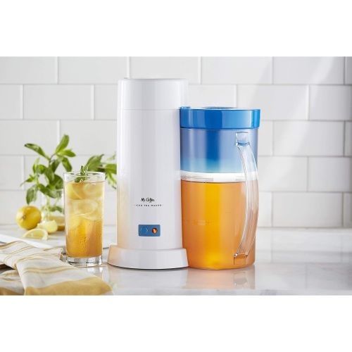  Amazon Renewed Mr. Coffee 2-Quart Iced Tea & Iced Coffee Maker, Blue (Renewed)