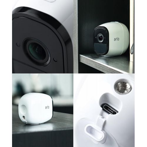  Arlo VMC4030-100NAR PRO Add-on Camera, White (Renewed)