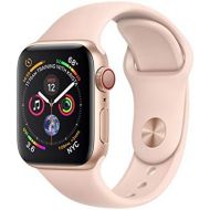 [아마존베스트]Apple Watch Series 4 (GPS + Cellular, 40mm) - Gold Aluminium Case with Pink Sand Sport Band (Renewed)