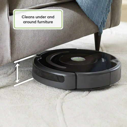  Amazon Renewed iRobot Roomba 675 Robot Vacuum-Wi-Fi Connectivity, Works with Alexa, Good for Pet Hair, Carpets, Hard Floors, Self-Charging (Renewed)