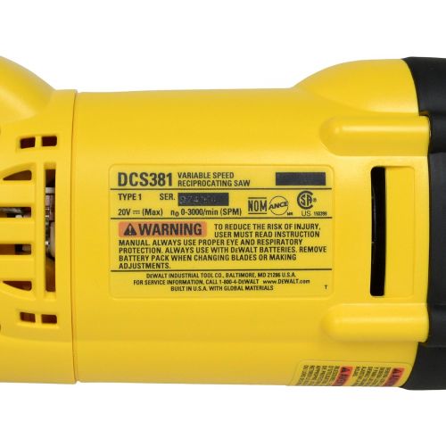  Amazon Renewed DEWALT DCS381BR 20V MAX Lithium Ion Reciprocating Saw TOOL ONLY (Renewed)