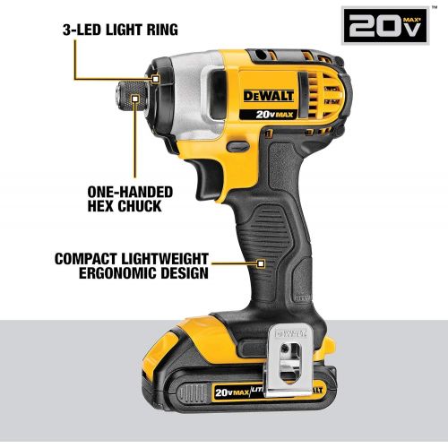  Amazon Renewed DEWALT 20V MAX Combo Kit, Compact 7-Tool (DCK720D2) (Renewed)