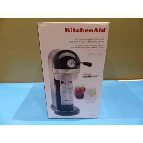  Amazon Renewed KitchenAid Sparkling Beverage Maker, Onyx Black (Renewed)