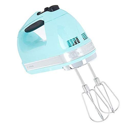  Amazon Renewed KitchenAid (Renewed) RKHM9ic 9-Speed Most Powerful Digital Display Power Hand Mixer Ice Blue