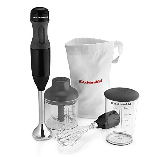  Amazon Renewed KitchenAid KHB2351OB 3-Speed Hand Blender - Onyx Black (Renewed)