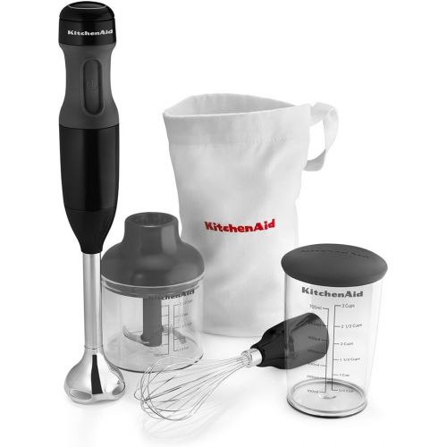  Amazon Renewed KitchenAid KHB2351OB 3-Speed Hand Blender - Onyx Black (Renewed)