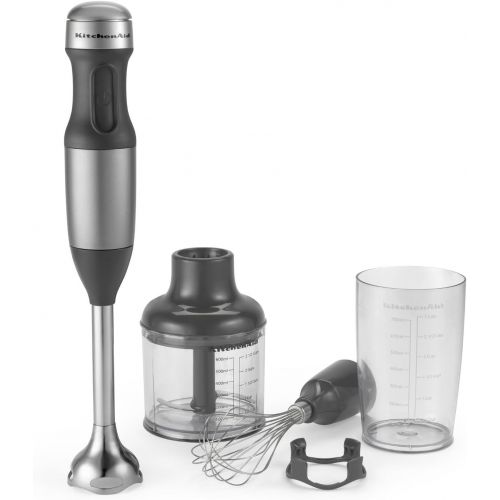  Amazon Renewed KitchenAid (Renewed) RKHB2351CU 3-Speed Hand Blender - Contour Silver