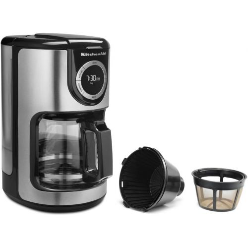  Amazon Renewed KitchenAid KCM1202OB 12-Cup Glass Carafe Coffee Maker - Onyx Black (Renewed)