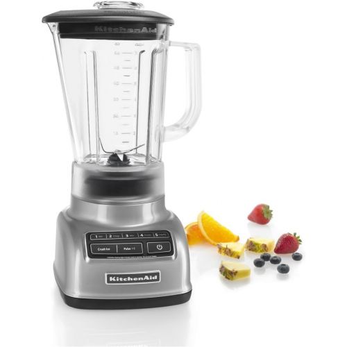  Amazon Renewed KitchenAid 5-Speed Blender RKSB1570MC, 56-Ounce, Metalic Chrome (Renewed)