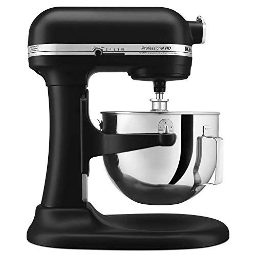  Amazon Renewed KitchenAid Professional 5 Plus Series Stand Mixers - Black Matte (Renewed)