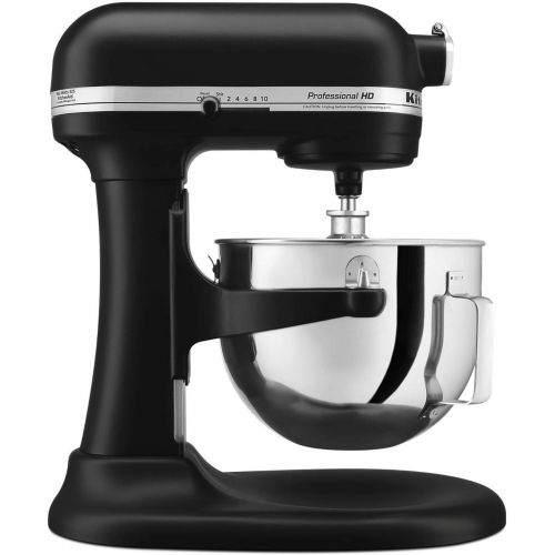  Amazon Renewed KitchenAid Professional 5 Plus Series Stand Mixers - Black Matte (Renewed)