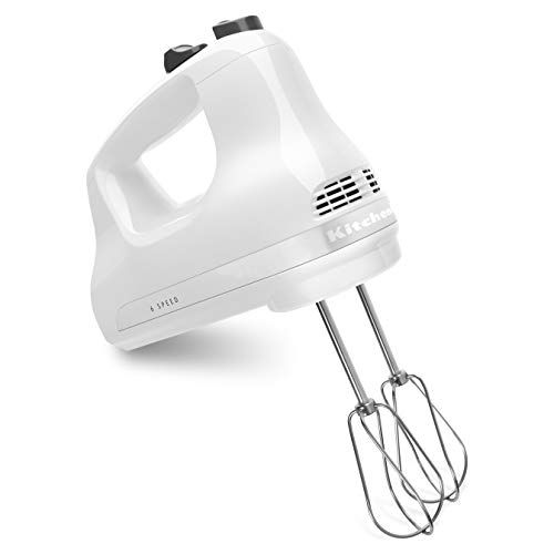  Amazon Renewed KitchenAid RRKHM6WH 6 Speed Hand Mixe, White (Renewed)