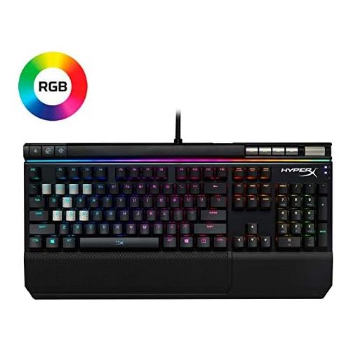  Amazon Renewed HyperX HX-KB2BR2-US-R1 Alloy Elite RGB LED Wired Mechanical Gaming Keyboard Cherry MX Brown Switch (Renewed)