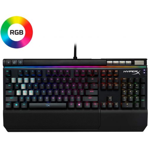  Amazon Renewed HyperX HX-KB2BR2-US-R1 Alloy Elite RGB LED Wired Mechanical Gaming Keyboard Cherry MX Brown Switch (Renewed)