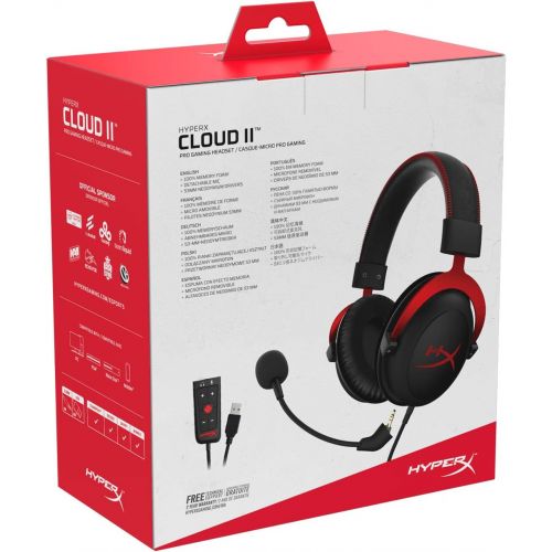  Amazon Renewed HYPERX Cloud II Gaming Headset for PC & PS4 & Xbox One,Nintendo Switch - Red (KHX-HSCP-RD) (Renewed)