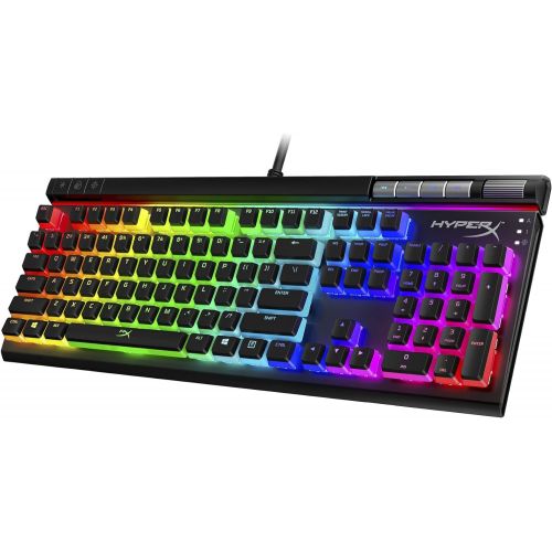  Amazon Renewed HyperX Alloy Elite 2 ? Mechanical Gaming Keyboard, Software-Controlled Light & Macro Customization, ABS Pudding Keycaps, Media Controls, RGB LED Backlit. Linear Switch, HyperX Red