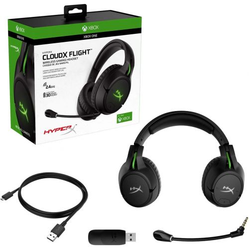  Amazon Renewed HyperX CloudX Flight ? Wireless Gaming Headset, Official Xbox Licensed for Xbox One, Game and Chat Mixer, Memory Foam Ear Cushions, Detachable Noise-Cancellation Microphone (Renewe