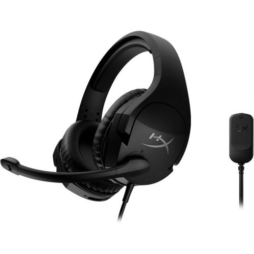  Amazon Renewed HyperX Cloud Stinger S ? Gaming Headset, for PC, Virtual 7.1 Surround Sound, Lightweight, Memory Foam, Soft Leatherette, Durable Steel Sliders, Swivel-to-Mute Noise-Cancelling Micr