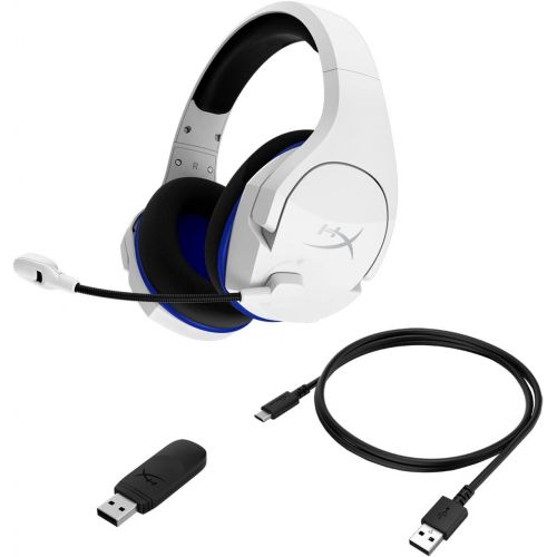  Amazon Renewed HyperX Cloud Stinger Core ? Wireless Gaming Headset, for PS4, PS5, PC, Lightweight, Durable Steel Sliders, Noise-Cancelling Microphone - White (Renewed)