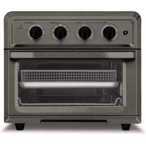  Amazon Renewed Cuisinart TOA-60BKS Air Fryer Toaster Oven, Black (Renewed)