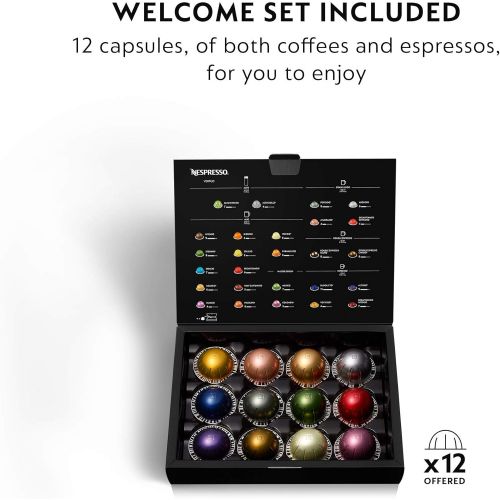  Amazon Renewed Nespresso Vertuo Next Coffee and Espresso Machine by DeLonghi, Dark Grey, Compact, One Touch to Brew, Single-Serve Coffee Maker and Espresso Machine (Renewed)