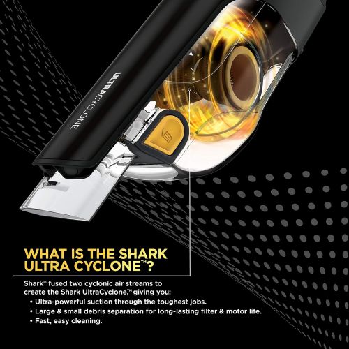  Amazon Renewed Shark CH951 UltraCyclone Pet Pro Plus Cordless Handheld Vacuum, with XL Dust Cup, in Black (Renewed)