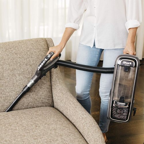  Amazon Renewed Shark APEX Upright Vacuum with DuoClean for Carpet and HardFloor Cleaning, Zero-M Anti-Hair Wrap, & Powered Lift-Away with Hand Vacuum (AZ1002), Espresso (Renewed)