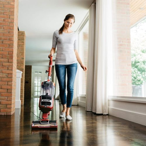  Amazon Renewed Shark Navigator Upright Vacuum with Lift-Away, Zero-M Anti-Hair Wrap Technology, Anti-Allergen + HEPA Filter and Swivel Steering (ZU561), Red Peony (Renewed)