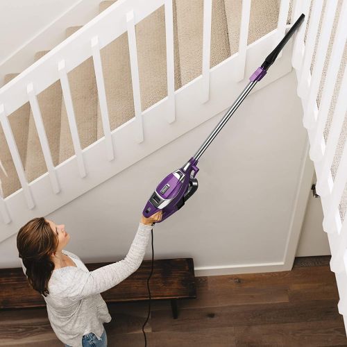  Amazon Renewed Shark Rocket Corded Ultra-Light Vacuum with Zero-M Anti-Hair Wrap Technology, XL Dust Cup, Hand Vacuum Mode, & Swivel Steering (ZS351), Plum Purple (Renewed)