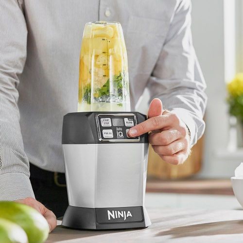  Amazon Renewed Ninja Auto-iQ Nutri Ninja Blender, Platinum | BL480 (Renewed)