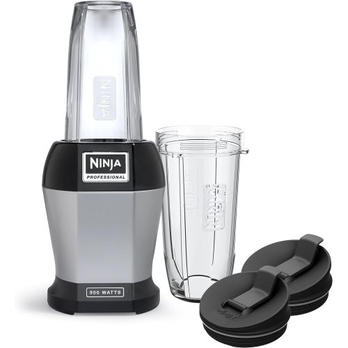 닌자 Amazon Renewed Nutri Ninja Pro Personal Blender with 900 Watt Base and Vitamin and Nutrient Extraction for Shakes and Smoothies with 18 and 24-Ounce Cups (BL456) (Renewed)