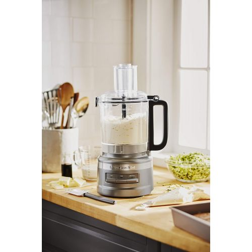  Amazon Renewed KitchenAid KFP0919CU 9 Cup Plus Food Processor, Contour Silver (Renewed)