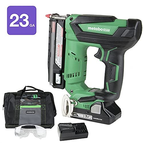  Amazon Renewed Metabo HPT NP18DSALM 18V Cordless 1-3/8 in. 23-Gauge Pin Nailer Kit (Renewed)