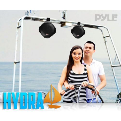  Amazon Renewed 2 New PYLE PLMRB85 8 300W 2-Way Boat Wake Board Speakers Waterproof System (Renewed)