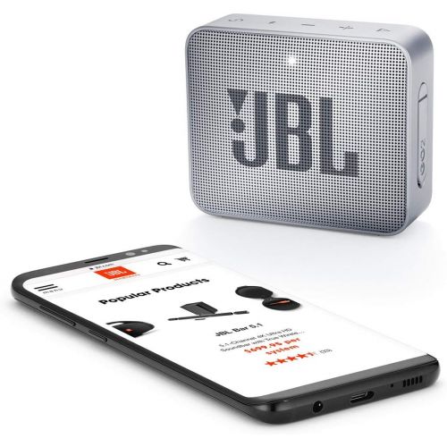  Amazon Renewed JBL GO 2 Portable Bluetooth Waterproof Speaker (Gray) (Renewed)
