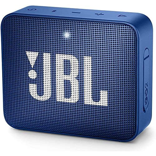  Amazon Renewed Pair of JBL GO 2 Portable Bluetooth Waterproof Speaker (Deep Sea Blue) Bundle (Renewed)