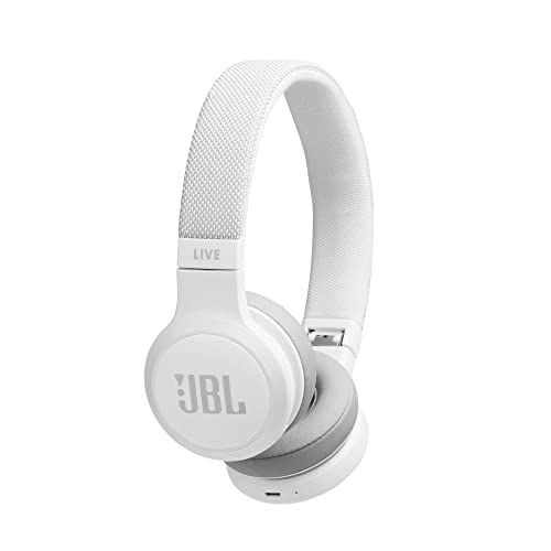  Amazon Renewed JBL LIVE 400BT - On-Ear Wireless Headphones - White (Renewed)