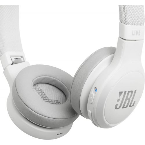  Amazon Renewed JBL LIVE 400BT - On-Ear Wireless Headphones - White (Renewed)