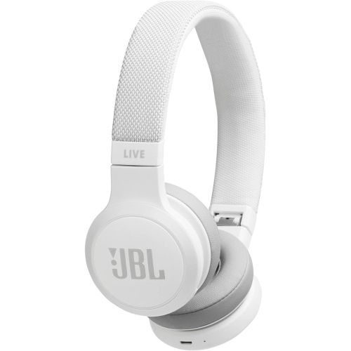  Amazon Renewed JBL LIVE 400BT - On-Ear Wireless Headphones - White (Renewed)