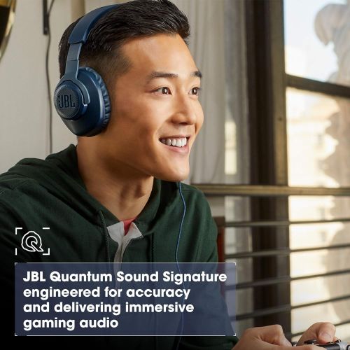  Amazon Renewed JBL Quantum 100 - Wired Over-Ear Gaming Headphones - Black (Renewed)