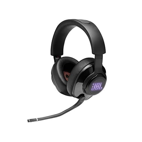  Amazon Renewed JBL Quantum 400 - Wired Over-Ear Gaming Headphones with USB and Game-Chat Balance Dial - Black (Renewed)