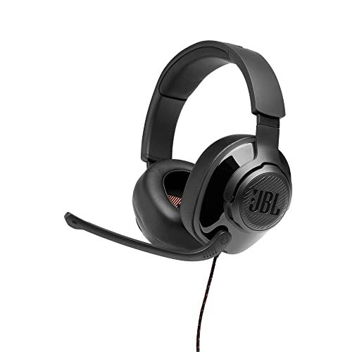  Amazon Renewed JBL Quantum 200 - Wired Over-Ear Gaming Headphones - Black (Renewed)