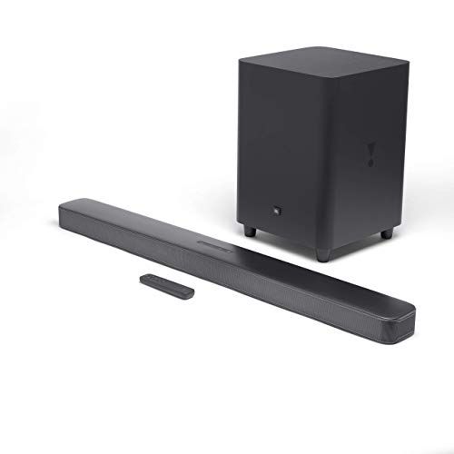  Amazon Renewed JBL JBL2GBAR51IMBLKAM Bar 5.1 Soundbar with Built-in Virtual Surround, 4K and 10 Wireless Subwoofer (Renewed)