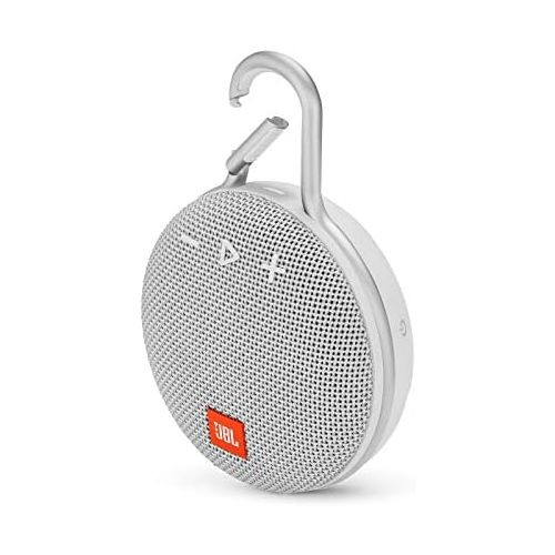  Amazon Renewed JBL Clip 3 Waterproof Portable Bluetooth Speaker - White (Renewed)