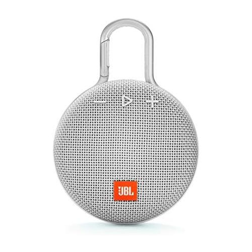  Amazon Renewed JBL Clip 3 Waterproof Portable Bluetooth Speaker - White (Renewed)