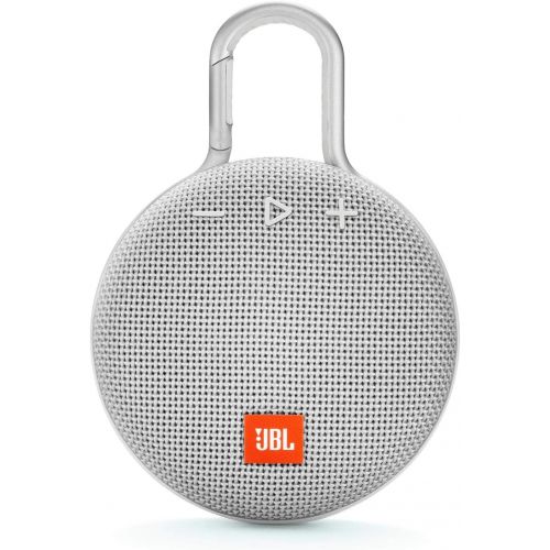  Amazon Renewed JBL Clip 3 Waterproof Portable Bluetooth Speaker - White (Renewed)