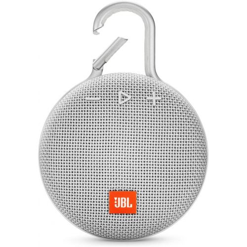  Amazon Renewed JBL Clip 3 Waterproof Portable Bluetooth Speaker - White (Renewed)