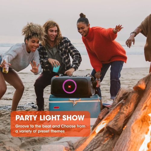  Amazon Renewed JBL PartyBox On-The-Go Portable Party Speaker with Built-in Lights Black (Renewed) (with Microphone)