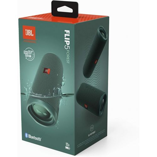  Amazon Renewed JBL FLIP 5 Waterproof Portable Bluetooth Speaker Made From 100% Recycled Plastic - Green (Renewed)