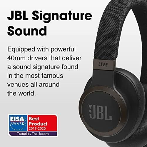 Amazon Renewed JBL LIVE 650BTNC Around Ear Wireless Headphone with Noise Cancellation Blue (Renewed)